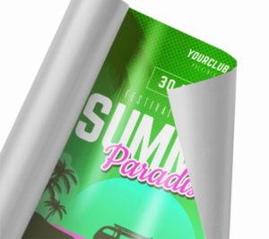 ADESIVO VINIL IMPRESSO PROMOCIONAL VINIL ADESIVO BRILHO 0,08  4X0  Corte Reto na Máquina Prazo de produção pode variar de acordo com quantidade comprada!