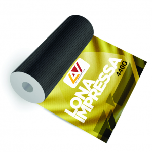 LONA IMPRESSA 440G LONA 440G  4X0 Brilho Corte Reto na Máquina Prazo de produção pode variar de acordo com quantidade comprada!